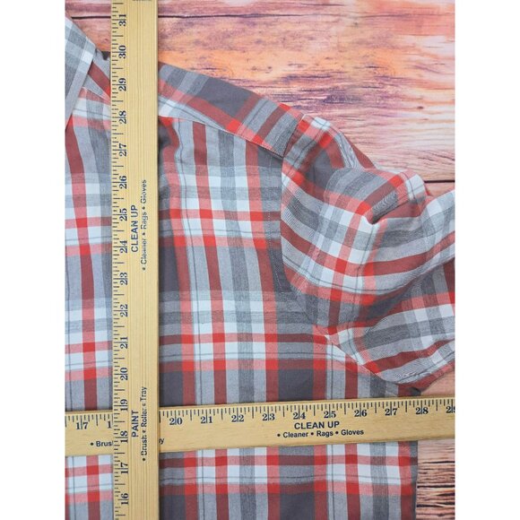 Untuckit Mens Plaid Long Sleeve Button-Up Shirt 3XL - Picture 6 of 6